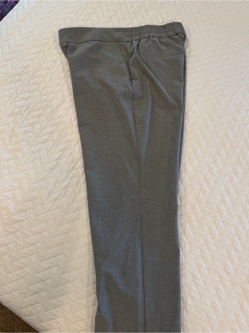 Rachel Zoe Men's Charcoal Gray Dress Pants with Elastic Waist